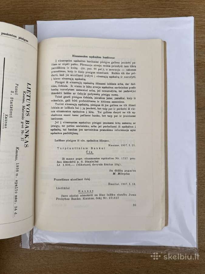 Prekybinė korespondencija reta knyga 1938m. - nuotraukos Nr. 6