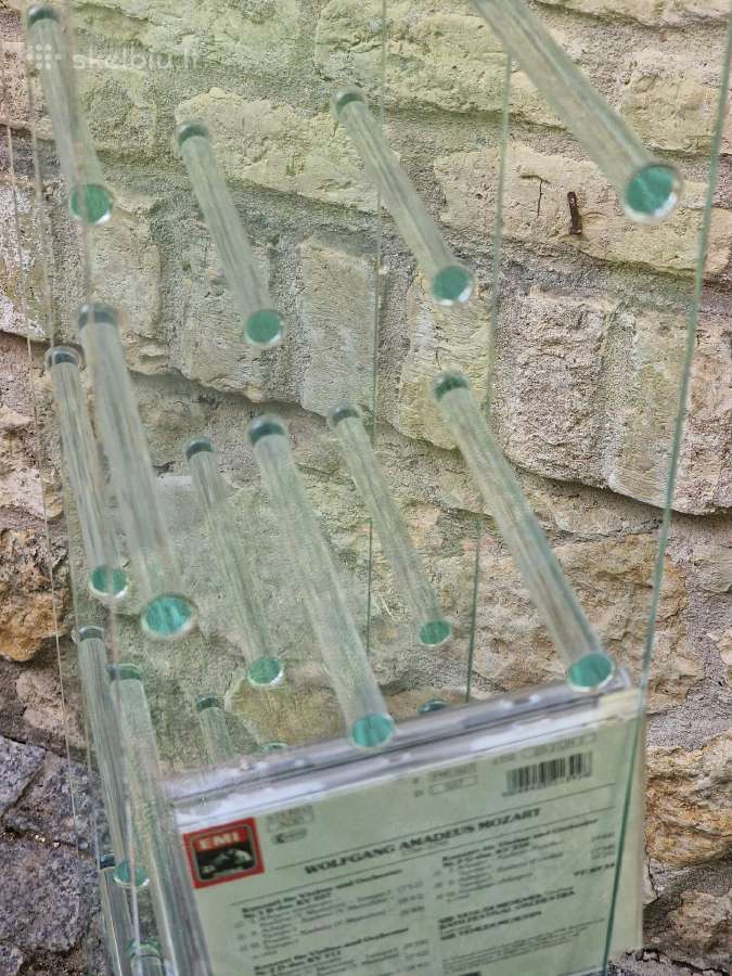 Vintažinės poliakrilo/stiklo CD lentynos - nuotraukos Nr. 6