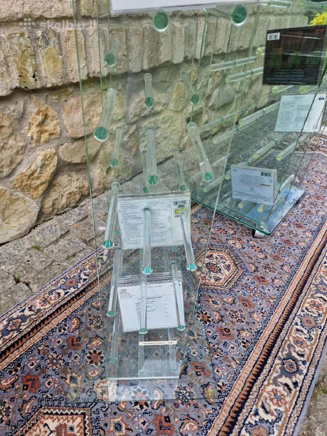 Vintažinės poliakrilo/stiklo CD lentynos - nuotraukos Nr. 18