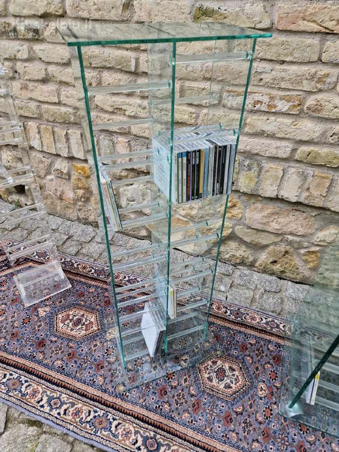Vintažinės poliakrilo/stiklo CD lentynos - nuotraukos Nr. 21