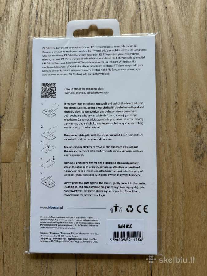 Samsung A10 apsauginis stikliukas - nuotraukos Nr. 2