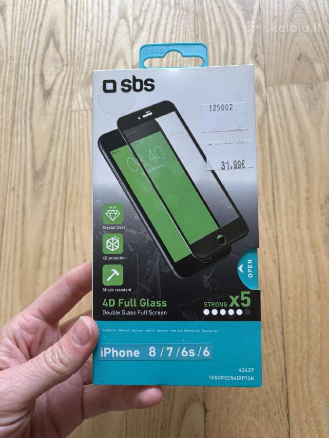 Du Sbs iPhone 8/7/6s/6 apsauginiai stikliukai