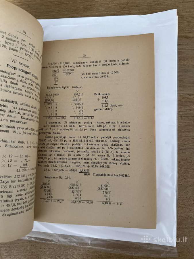 Komercijos Artitmetikos Vadovėlis 1926m. - nuotraukos Nr. 5