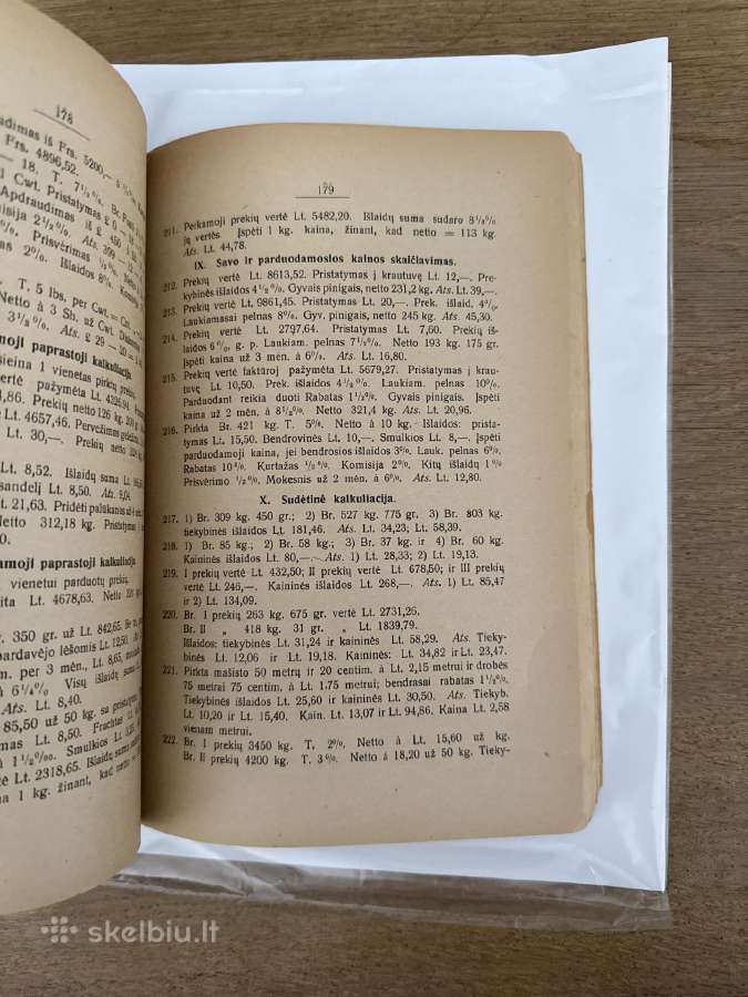 Komercijos Artitmetikos Vadovėlis 1926m. - nuotraukos Nr. 6
