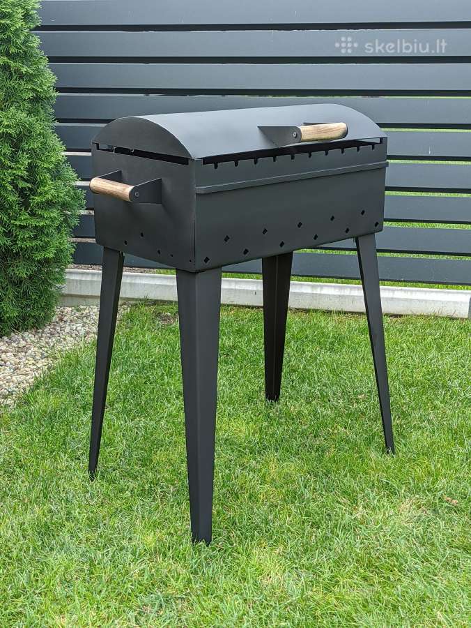 Kompaktiška 3mm šašlykinė su dangčiu 50x30x18 - nuotraukos Nr. 2