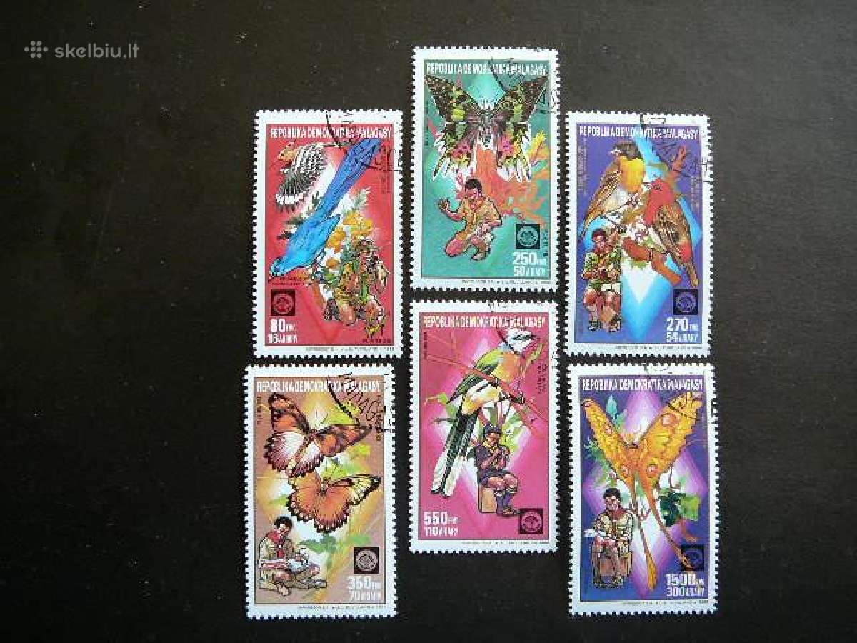 Drugeliai Pauksciai Madagaskaras 1988 antsp mdg667