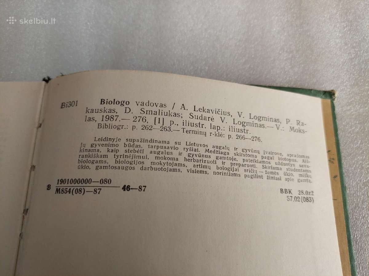 Biologo vadovas - nuotraukos Nr. 6