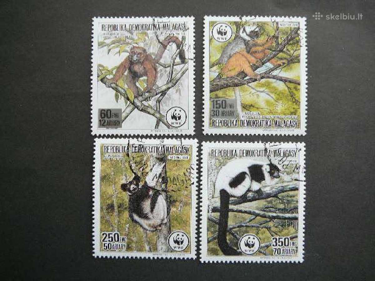 Bezdziones Lemurai Madagaskaras 1988 mdg1110