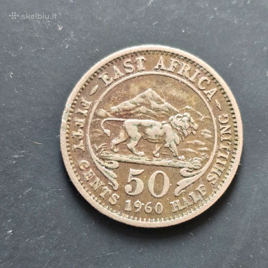Rytų Afrika British East Africa 1960 Half Shilling