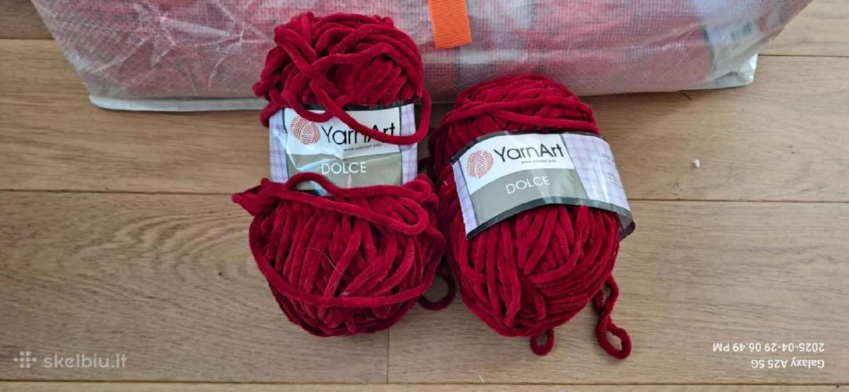 Yarnart Dolce velvetiniai siūlai - nuotraukos Nr. 3