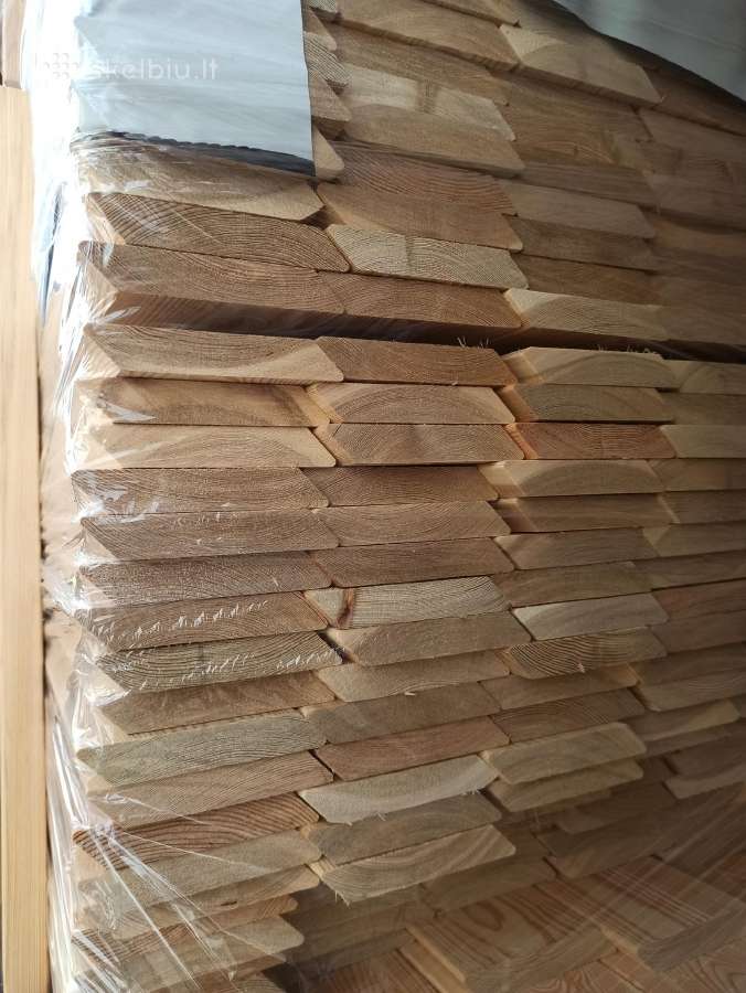 Maumedžio rifliuotos terasinės lentos, dailylentės - nuotraukos Nr. 4