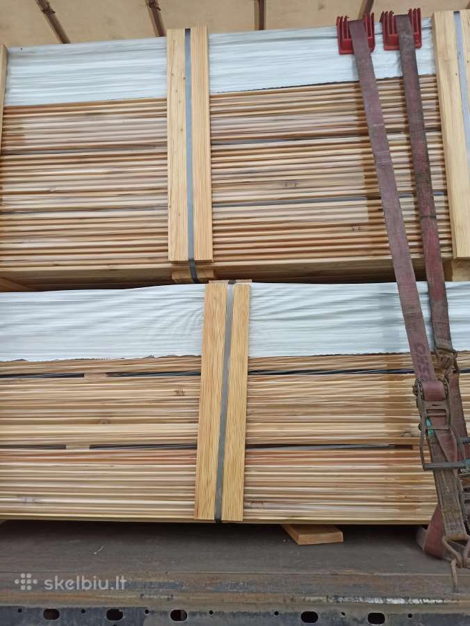 Maumedžio rifliuotos terasinės lentos, dailylentės
