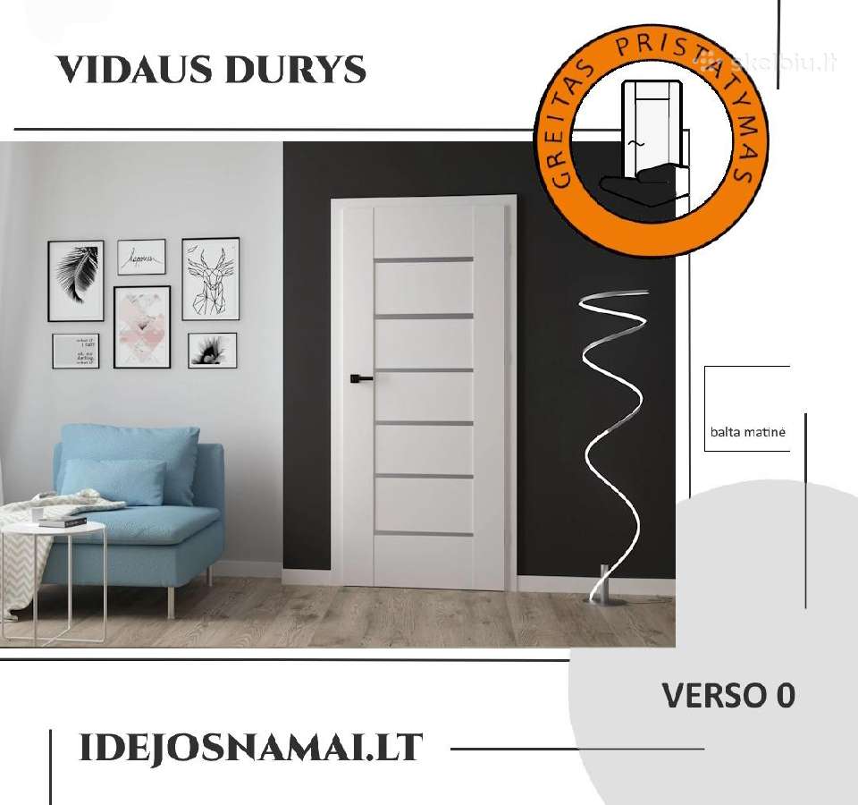 Platus kokybiškų vidaus durų pasirinkimas - nuotraukos Nr. 10