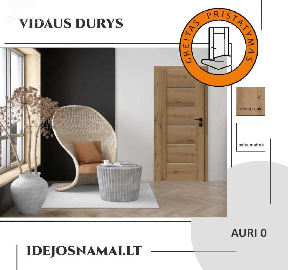 Platus kokybiškų vidaus durų pasirinkimas - nuotraukos Nr. 9