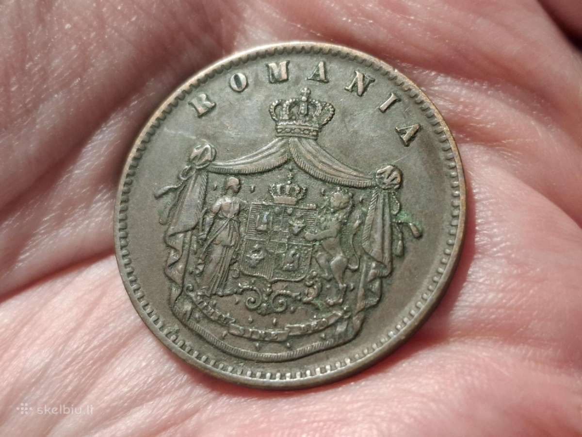 Rumunija 10 bani 1867 - nuotraukos Nr. 2