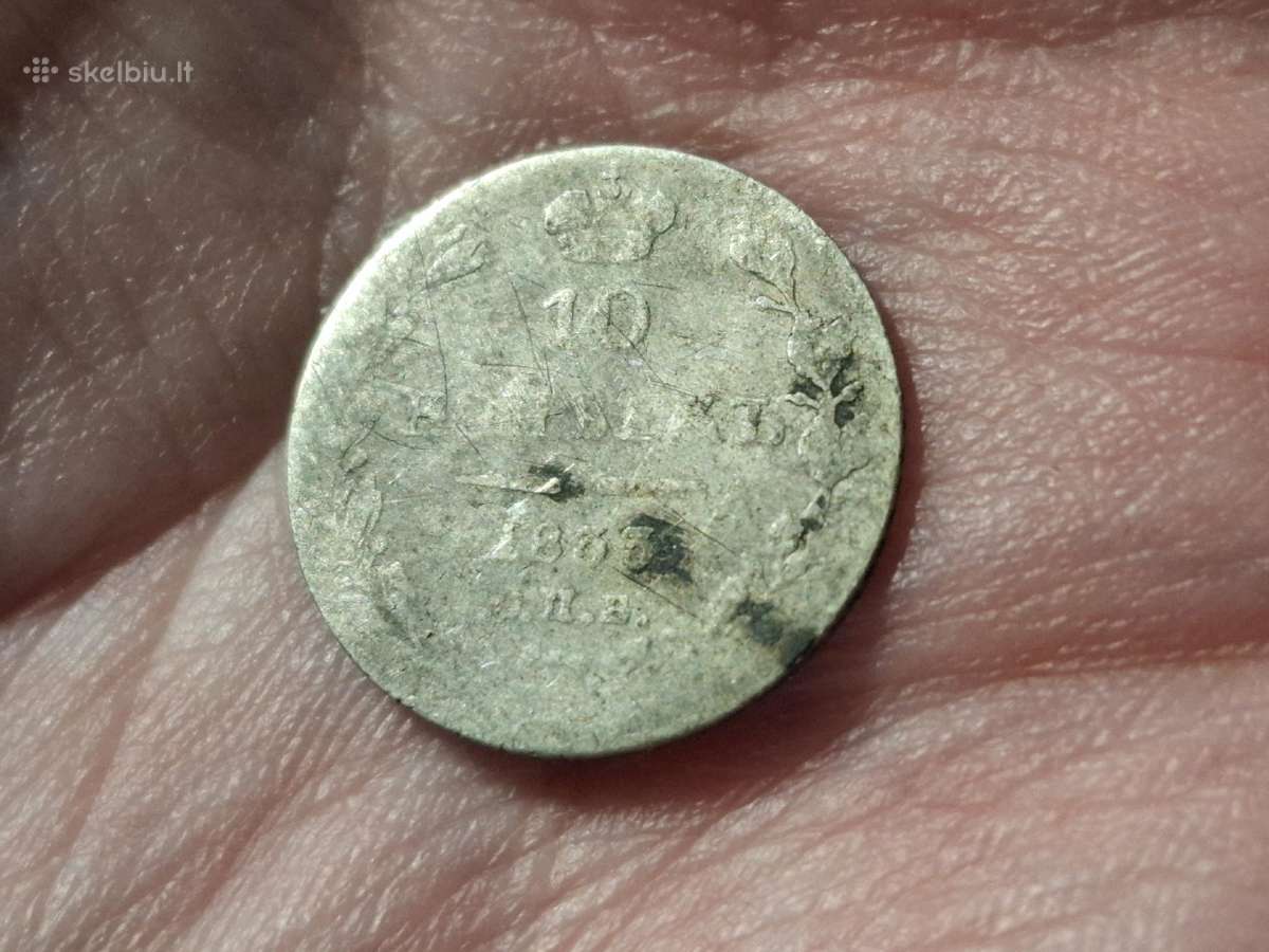 Rusija 10 kapeikų 1833 sidabras
