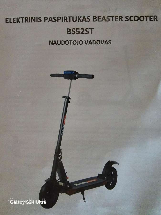 Elrktrinis Paspirtukas Beaster Scooter Bs52st - nuotraukos Nr. 2