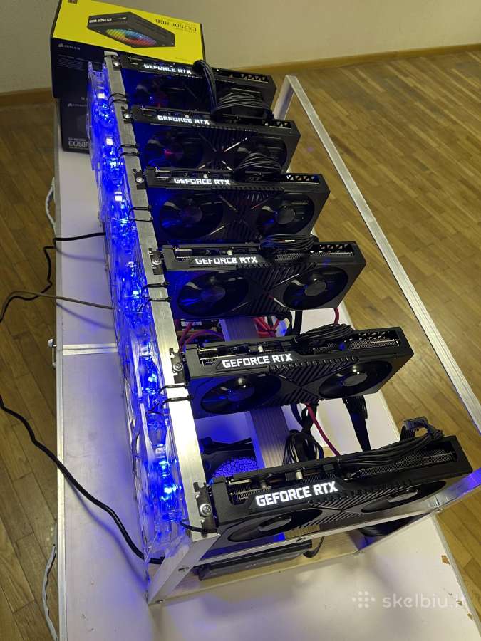 3099 Rig Mining rig Geforce 5x3070 - Skelbiu.lt
