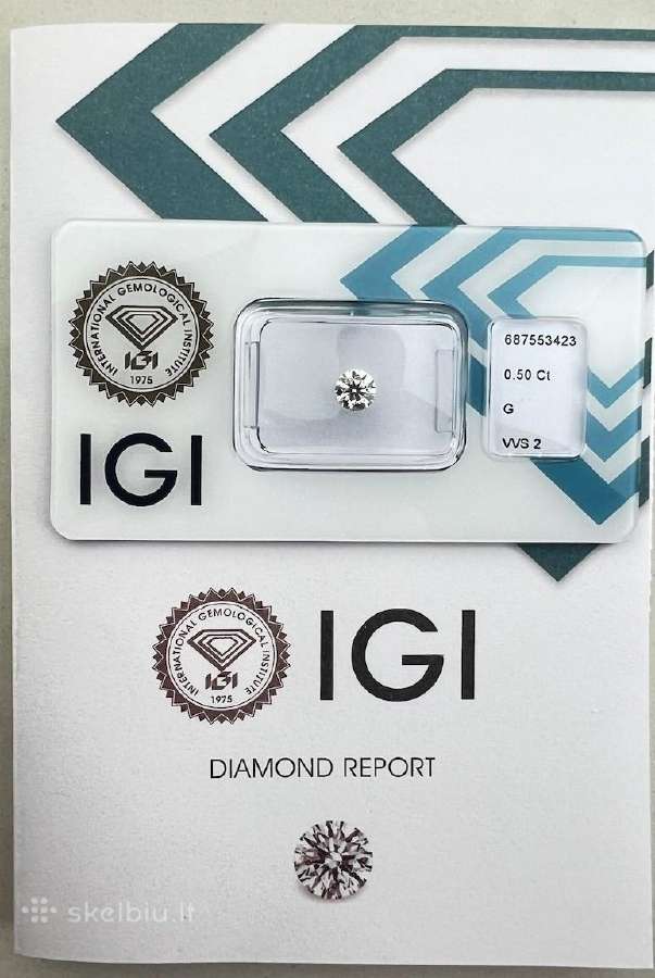 Ypatingo skaidrumo natūralus 0.54 ct briliantas - nuotraukos Nr. 13