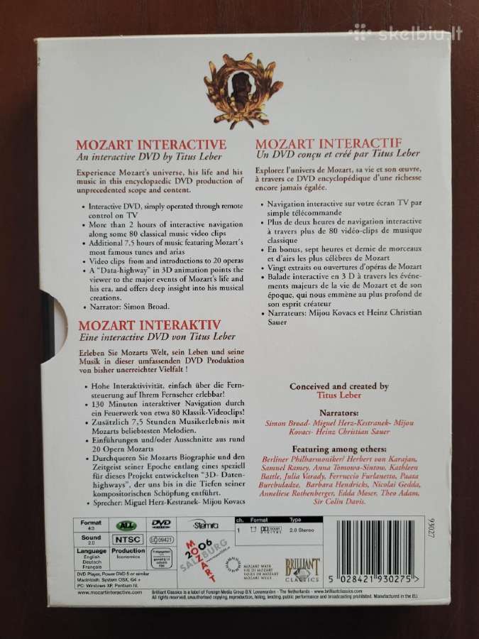 Dvd "Mozart Interactive" - nuotraukos Nr. 2