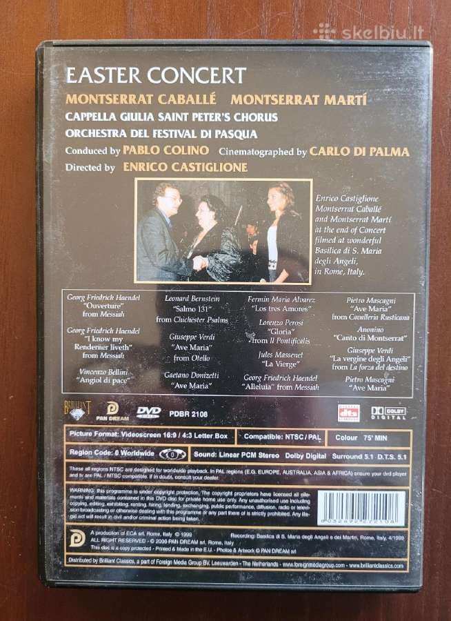 Dvd "Montserrat Caballe & Montserrat Marti" - nuotraukos Nr. 2