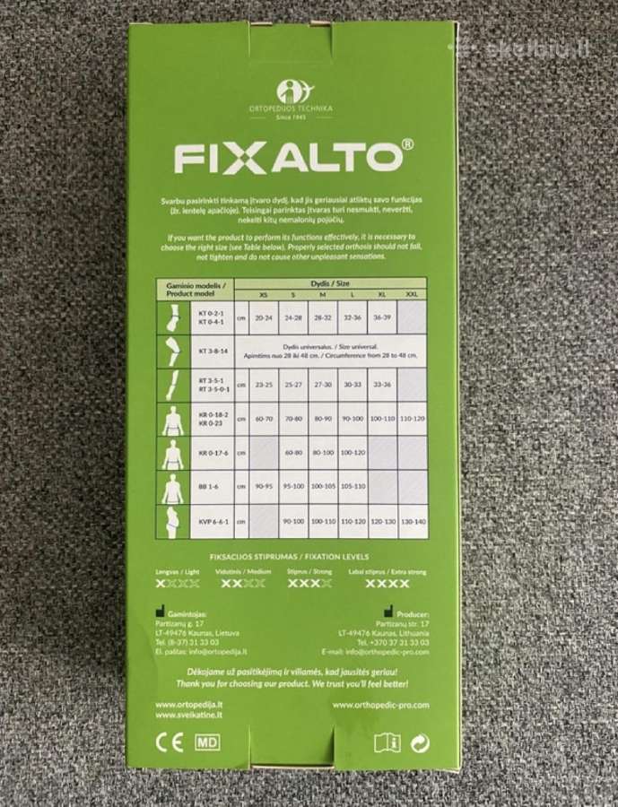 Juosmens - kryzkaulio itvaras Fixalto Kr0-18-2 - nuotraukos Nr. 2