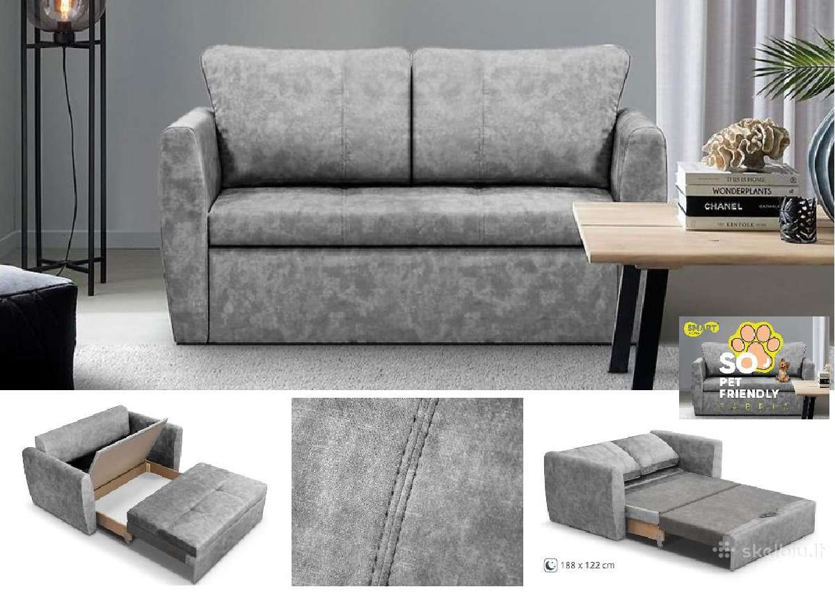 Miegama sofa/sofa-lova „Belta lux" 150cm su dėže p