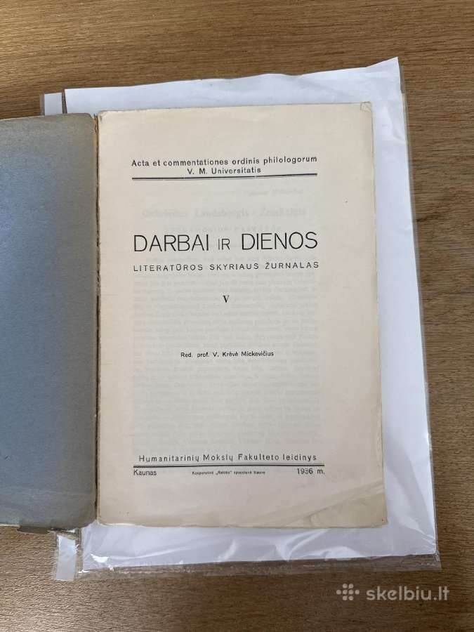 Darbai ir dienos V tomas 1936 m. - nuotraukos Nr. 2