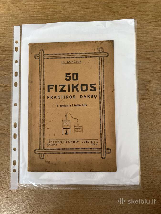 50 fizikos praktikos darbų 1928 m.