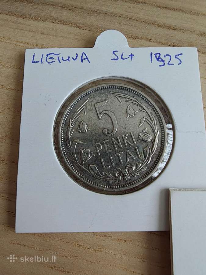 Lietuva 5 litai 1925 Linai