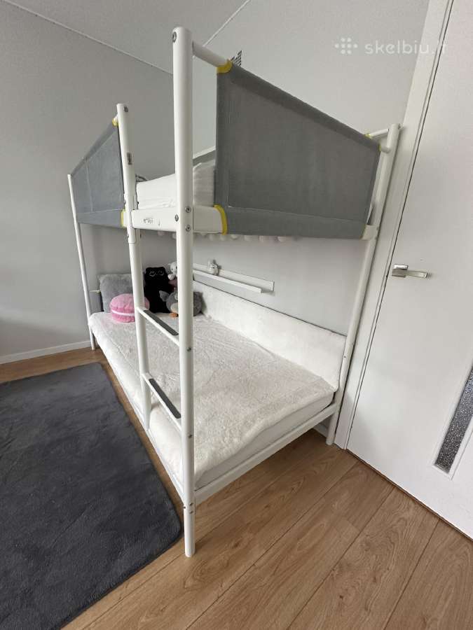 Dviaukštė Ikea lova su Lono čiužiniais - nuotraukos Nr. 2