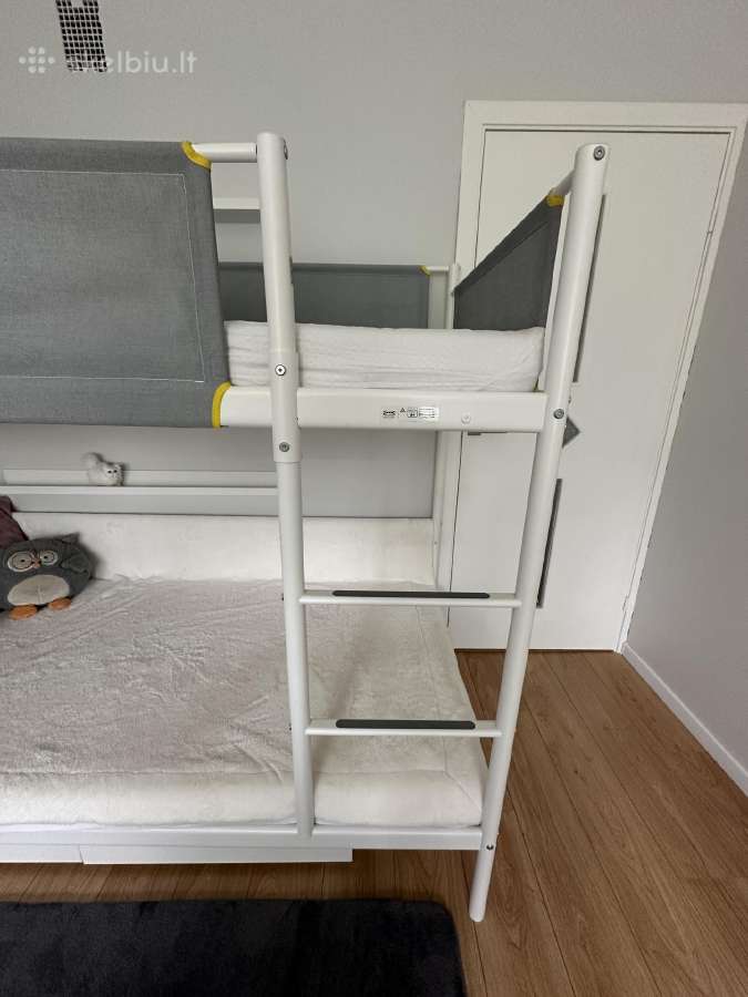 Dviaukštė Ikea lova su Lono čiužiniais - nuotraukos Nr. 4