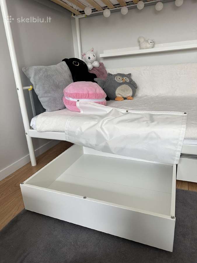 Dviaukštė Ikea lova su Lono čiužiniais - nuotraukos Nr. 6
