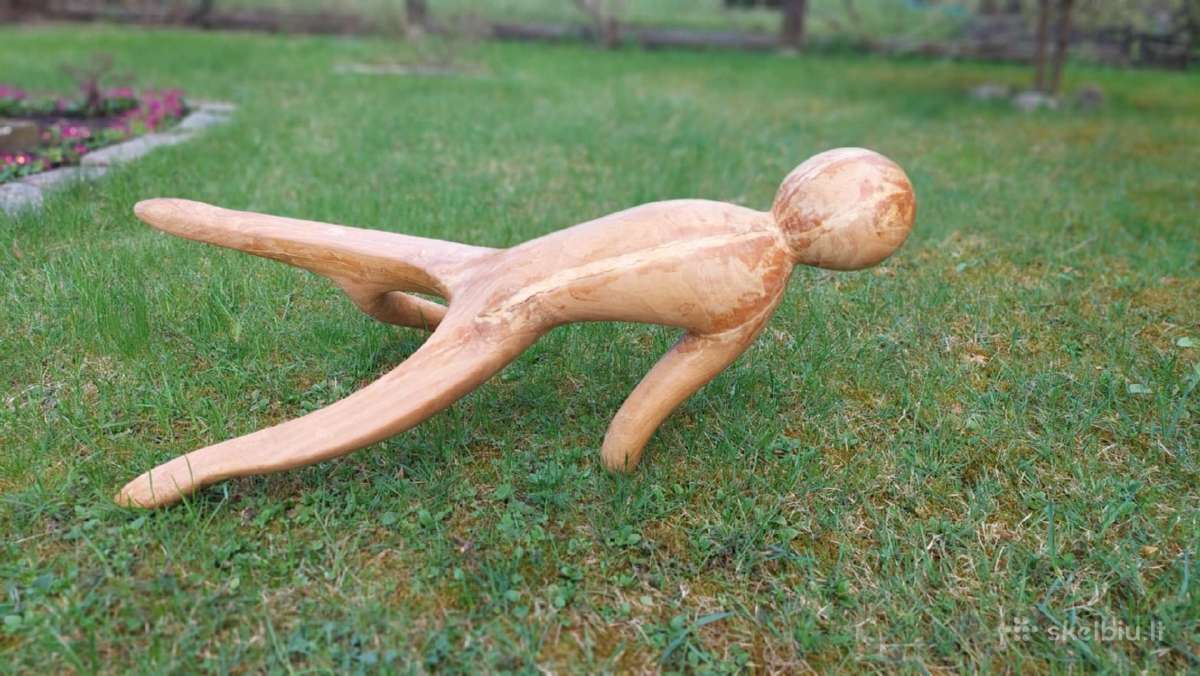 M. Strioga medžio skulptūra "Joga" - nuotraukos Nr. 11