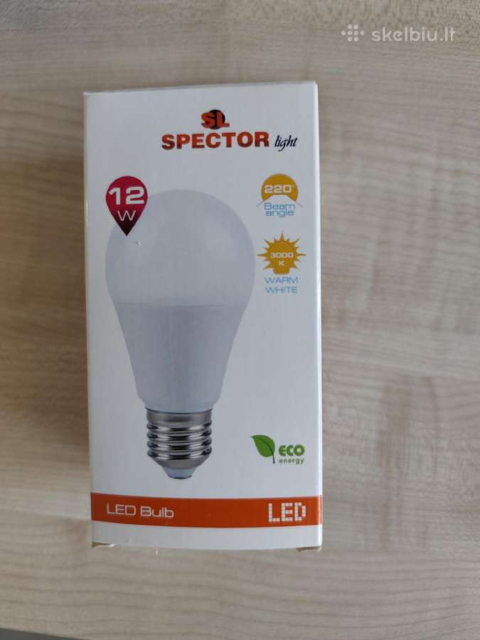 LED lemputė 12w 3000k