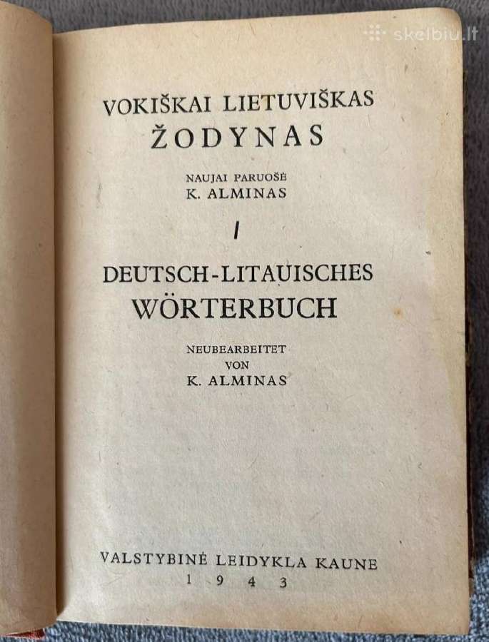 1943 metu vokeciu lietuviu zodinas
