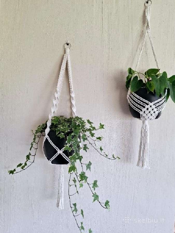 Macrame gėlių laikikliai - nuotraukos Nr. 7