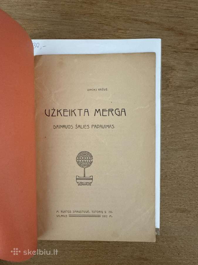 Užkeikta merga. Dainavos šalies padavimas 1912 m. - nuotraukos Nr. 2