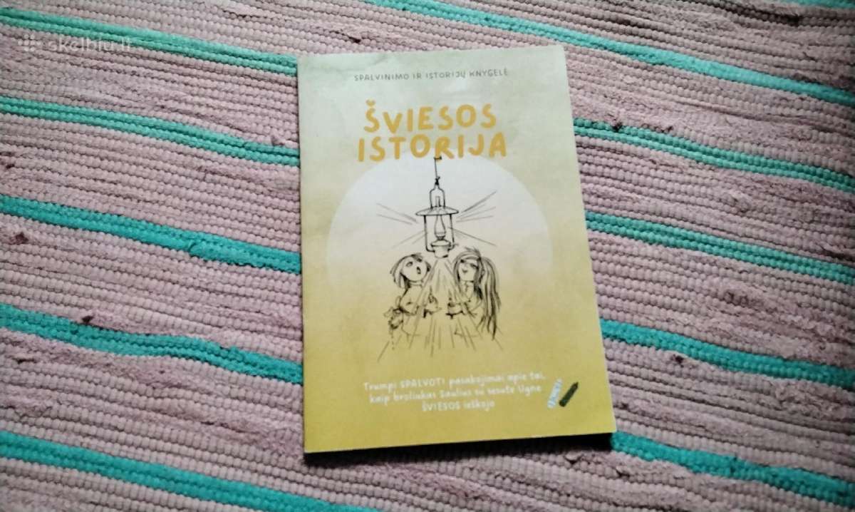 Spalvinimo ir istorijų knygelė šviesos istorija
