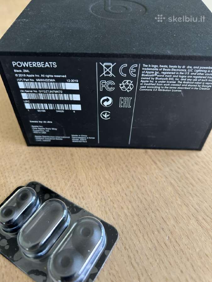 Beats Powerbeats Ausines Juodos - nuotraukos Nr. 2