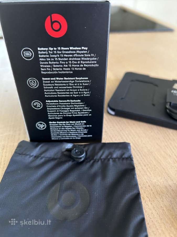 Beats Powerbeats Ausines Juodos - nuotraukos Nr. 3