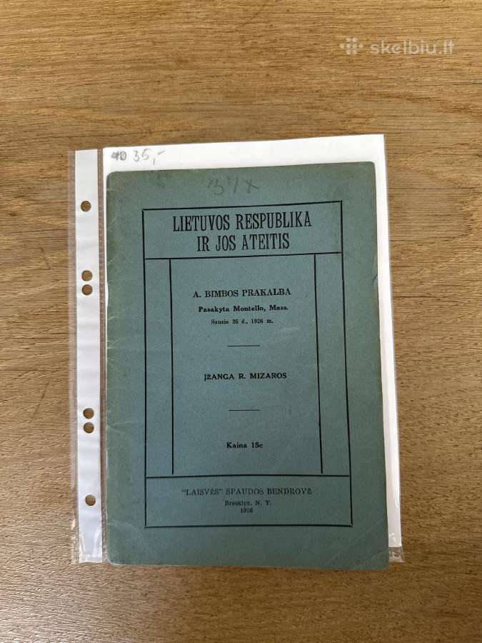 Lietuvos Respublika ir jos ateitis 1926 m.