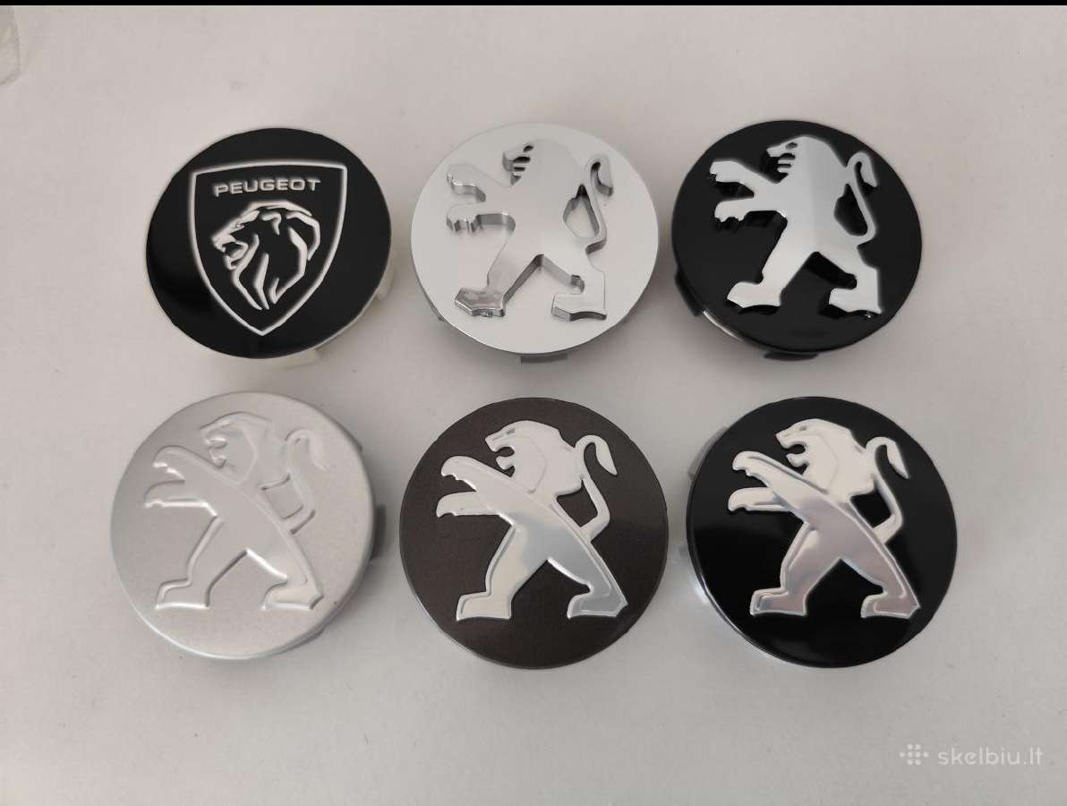 Peugeot ratlankių dangteliai 60mm 4vnt -12€ nauji