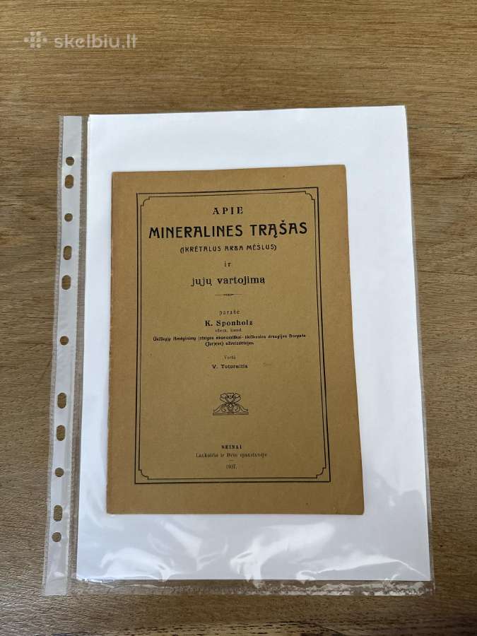 Apie mineralines trąšas (Carinis leidimas) 1907 m.