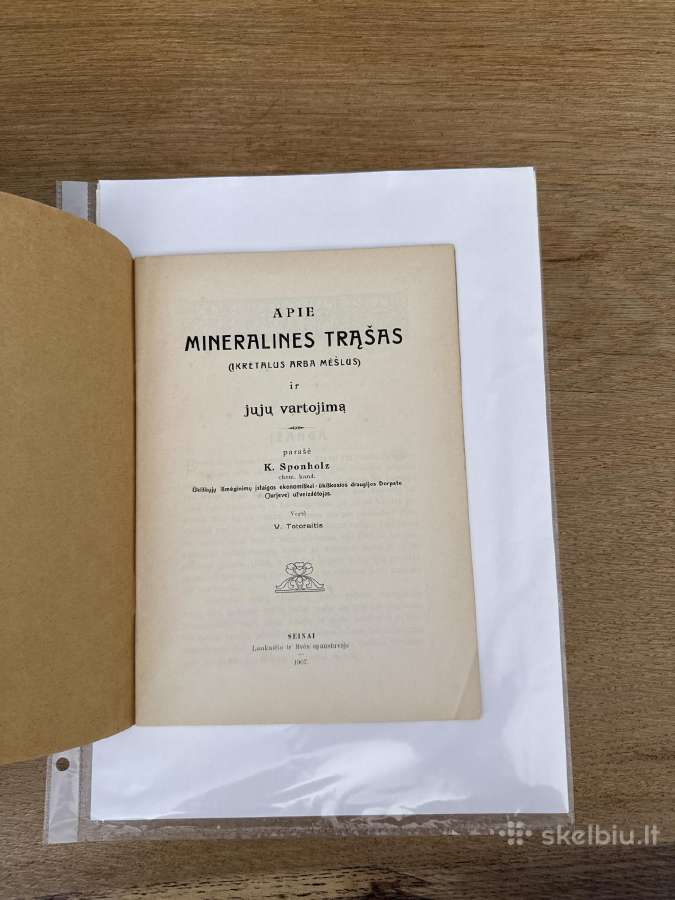 Apie mineralines trąšas (Carinis leidimas) 1907 m. - nuotraukos Nr. 2