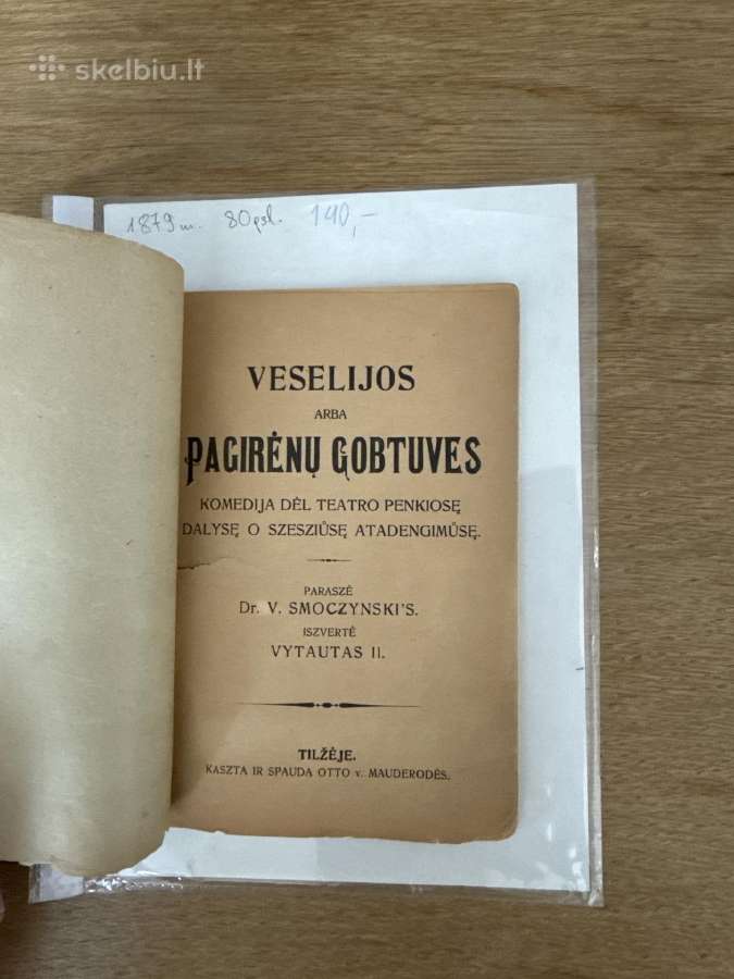 Veselijos arba Pagirėnų gobtuvės 1879 m. - nuotraukos Nr. 2