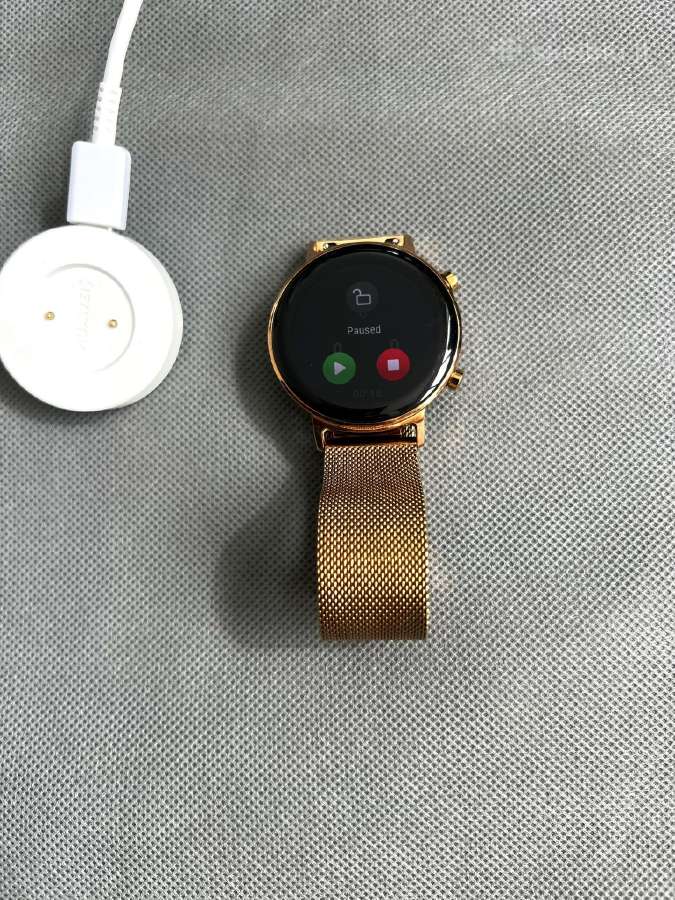 Huawei Gt 2 gold moteriškas laikrodis
