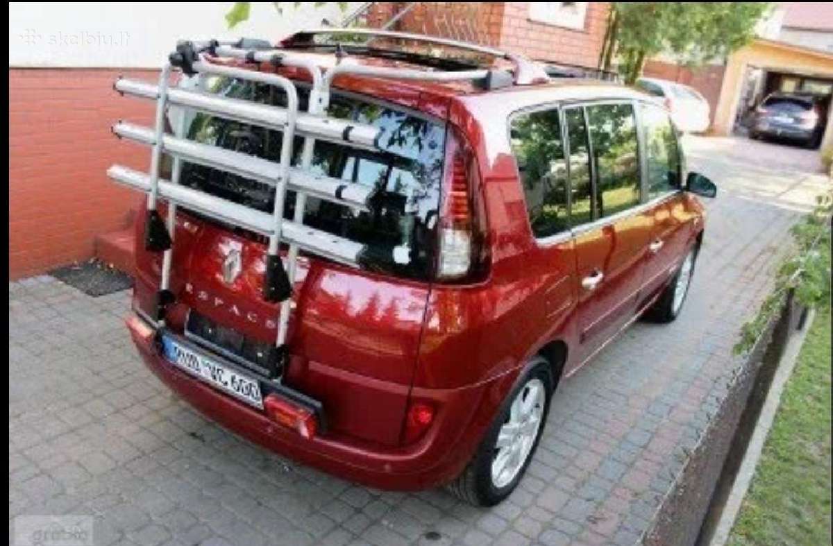 Dviračių laikiklis Renault Espace 4 automobiliui