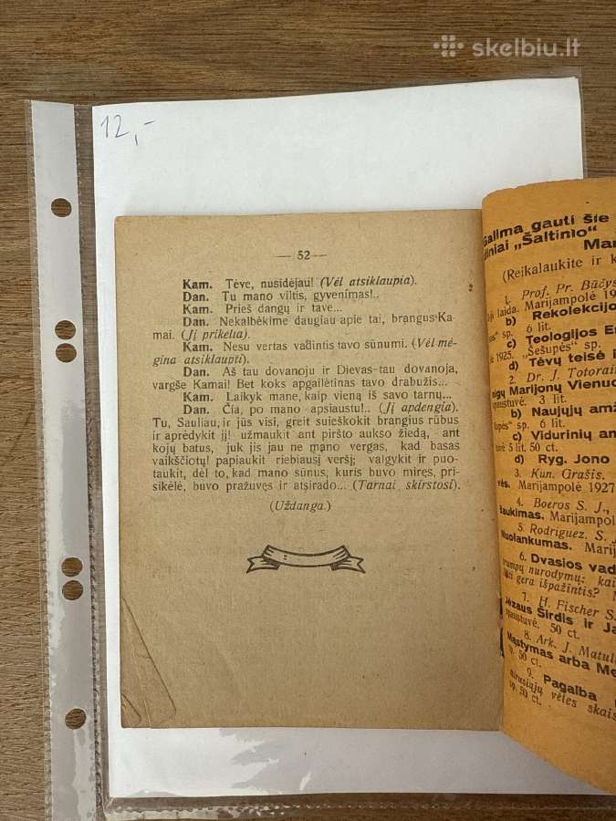 Sūnus vėjavaikis. Šešių veiksmų drama. 1929 m. - nuotraukos Nr. 8