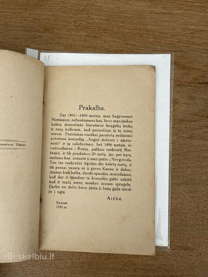 Avinėlis nekaltasis 4 veiksmų komedija. 1921 m. - nuotraukos Nr. 3